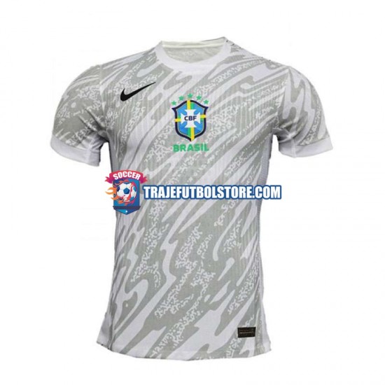 Camiseta 1ª Brasil Portero Hombre 2024 Manga Corta