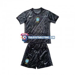Camiseta 2ª Brasil Portero Niño 2024 Manga Corta