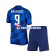 Camiseta 2ª Croacia Andrej Kramaric 9 Niño Euro 2024 Manga Corta