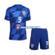 Camiseta 2ª Croacia Andrej Kramaric 9 Niño Euro 2024 Manga Corta