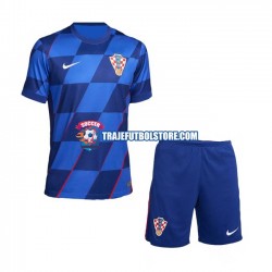 Camiseta 2ª Croacia Niño Euro 2024 Manga Corta