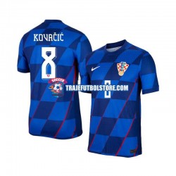 Camiseta 2ª Croacia Mateo Kovacic 8 Hombre Euro 2024 Manga Corta