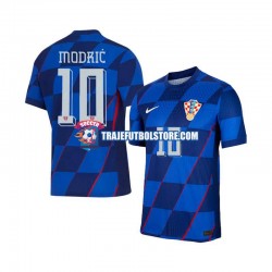 Camiseta 2ª Croacia Modrić 10 Hombre Euro 2024 Manga Corta