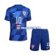 Camiseta 2ª Croacia Modrić 10 Niño Euro 2024 Manga Corta