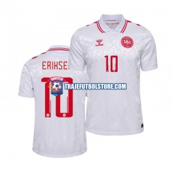 Camiseta 2ª Dinamarca Eriksen 10 Hombre Euro 2024 Manga Corta