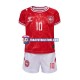 Camiseta 1ª Dinamarca Eriksen 10 Niño Euro 2024 Manga Corta