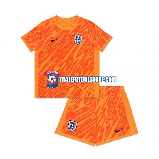 Camiseta 1ª Inglaterra Portero Niño Euro 2024 Manga Corta