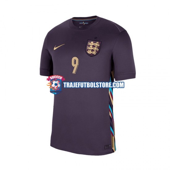 Camiseta 2ª Inglaterra Harry Kane 9 Hombre Euro 2024 Manga Corta