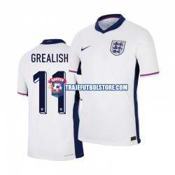 Camiseta 1ª Inglaterra Jack Grealish 11 Hombre Euro 2024 Manga Corta