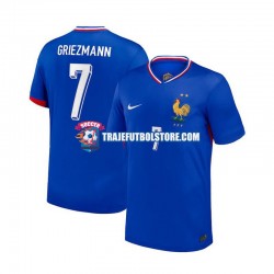Camiseta 1ª Francia Antoine Griezmann 7 Hombre Euro 2024 Manga Corta