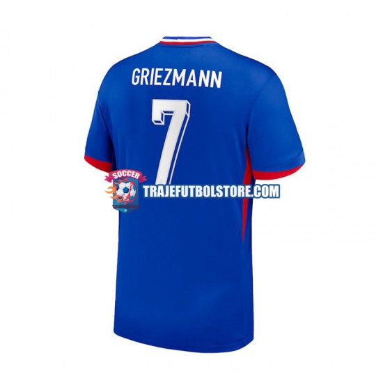 Camiseta 1ª Francia Antoine Griezmann 7 Hombre Euro 2024 Manga Corta