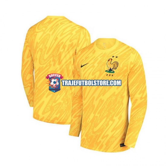 Camiseta 1ª Francia Portero Hombre Euro 2024 Manga Corta