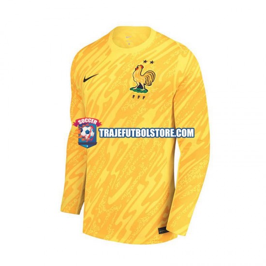 Camiseta 1ª Francia Portero Hombre Euro 2024 Manga Corta