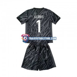 Camiseta 2ª Francia Hugo Lloris 1 Portero Niño Euro 2024 Manga Corta