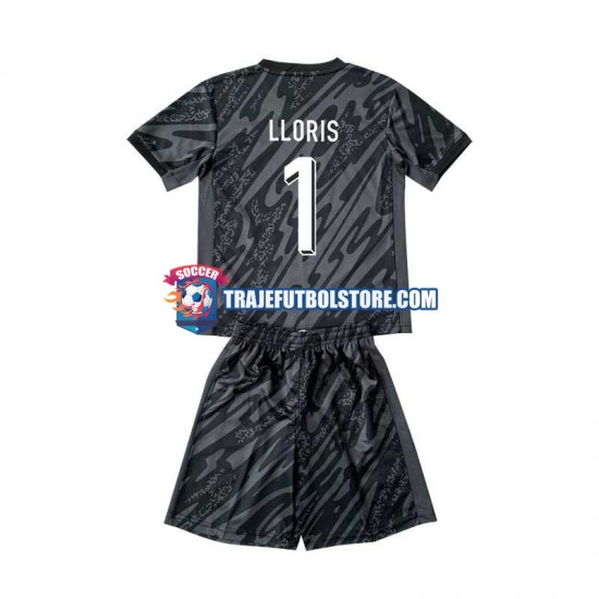 Camiseta 2ª Francia Hugo Lloris 1 Portero Niño Euro 2024 Manga Corta