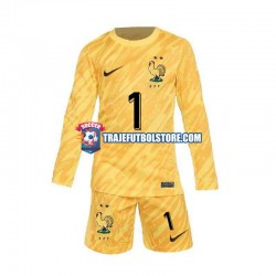 Camiseta 1ª Francia Hugo Lloris 1 Portero Niño Euro 2024 ML