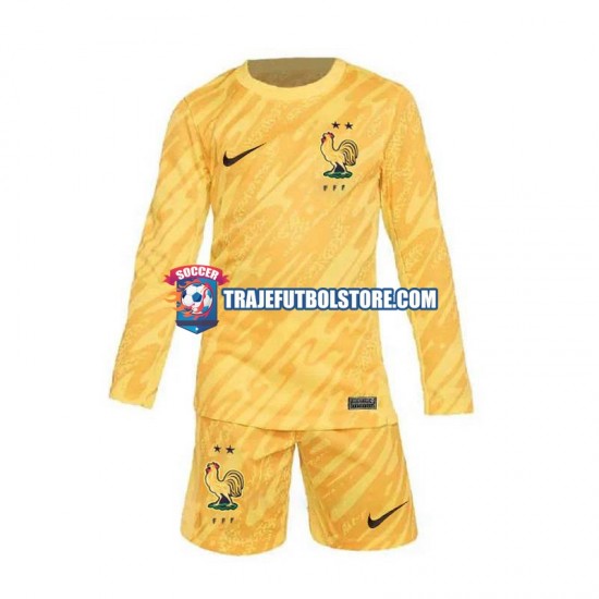 Camiseta 1ª Francia Portero Niño Euro 2024 ML