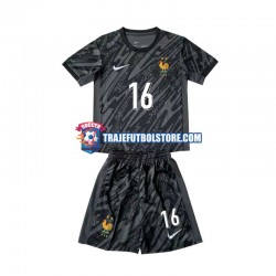 Camiseta 2ª Francia Mike Maignan 16 Portero Niño Euro 2024 Manga Corta