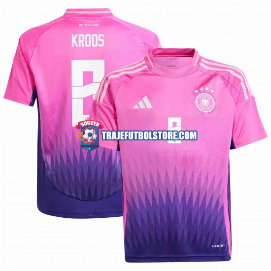 Camiseta 2ª Alemania Toni Kroos Hombre Euro 2024 Manga Corta