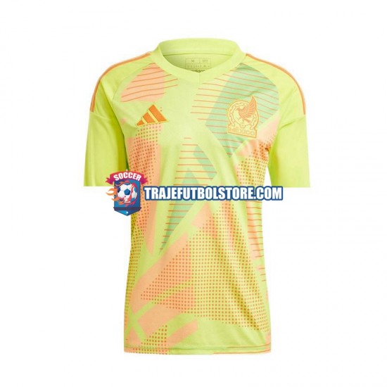 Camiseta 2ª México Portero Hombre Euro 2024 Manga Corta