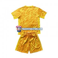 Camiseta 2ª Países Bajos Portero Niño Euro 2024 Manga Corta