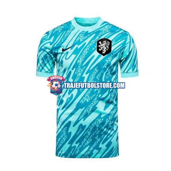 Camiseta 3ª Países Bajos Portero Hombre Euro 2024 Manga Corta