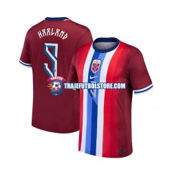 Camiseta 1ª Noruega Haaland 9 Hombre 2024 Manga Corta