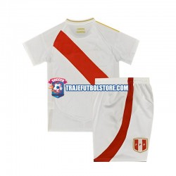 Camiseta 1ª Perú Niño 2024 Manga Corta