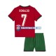 Camiseta 1ª Portugal Cristiano Ronaldo 7 Niño Euro 2024 Manga Corta