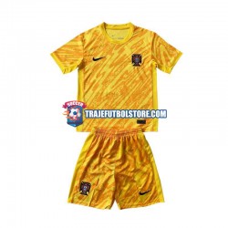 Camiseta 1ª Portugal Portero Niño Euro 2024 Manga Corta