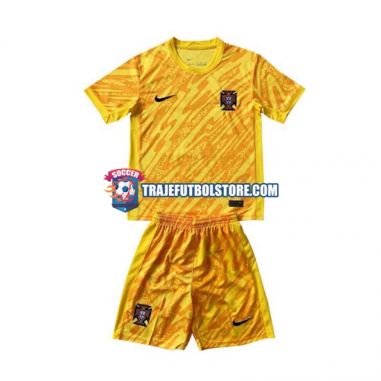 Camiseta 1ª Portugal Portero Niño Euro 2024 Manga Corta