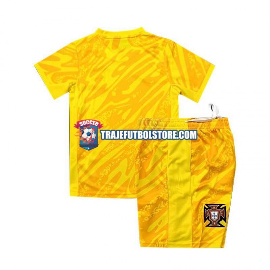 Camiseta 1ª Portugal Portero Niño Euro 2024 Manga Corta
