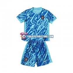 Camiseta 3ª Portugal Portero Niño Euro 2024 Manga Corta