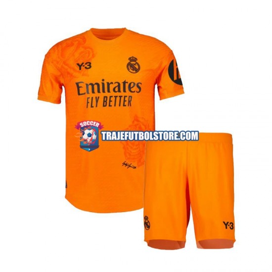 Camiseta 3ª Real Madrid Y3 Portero Niño 2023-2024 Manga Corta
