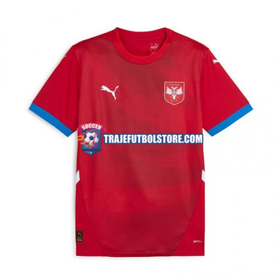 Camiseta 1ª Serbia Hombre Euro 2024 Manga Corta
