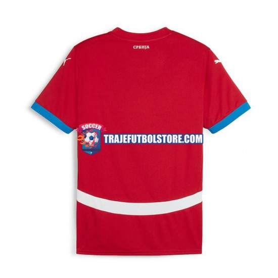 Camiseta 1ª Serbia Hombre Euro 2024 Manga Corta