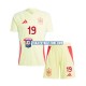 Camiseta 2ª España Lamine Yamal 19 Niño Euro 2024 Manga Corta