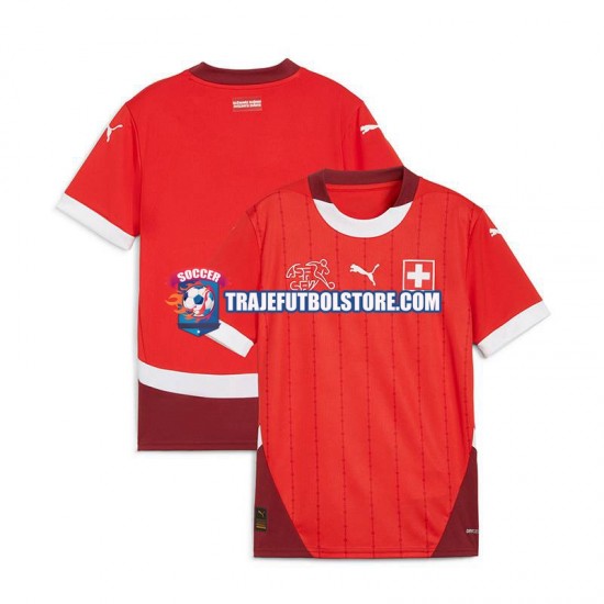 Camiseta 1ª Suiza Hombre Euro 2024 Manga Corta
