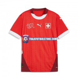 Camiseta 1ª Suiza Hombre Euro 2024 Manga Corta