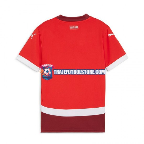 Camiseta 1ª Suiza Hombre Euro 2024 Manga Corta