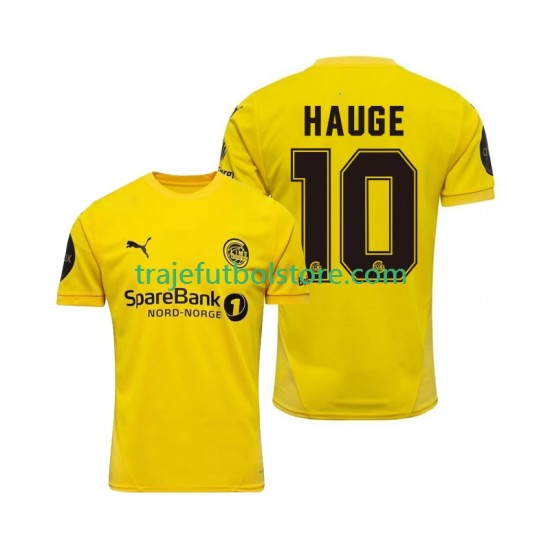 Camiseta 1ª FK Bodø/Glimt Jens Petter Hauge 10 Hombre 2025 Manga Corta