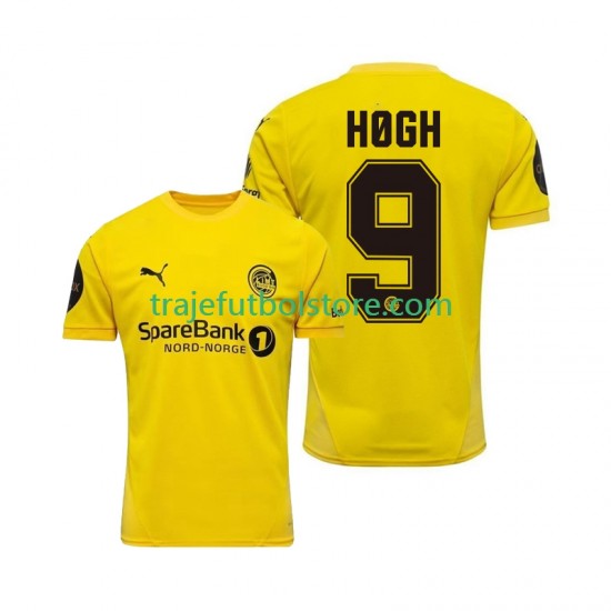 Camiseta 1ª FK Bodø/Glimt Kasper Hogh 9 Hombre 2025 Manga Corta