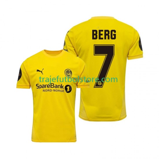 Camiseta 1ª FK Bodø/Glimt Patrick Berg 7 Hombre 2025 Manga Corta