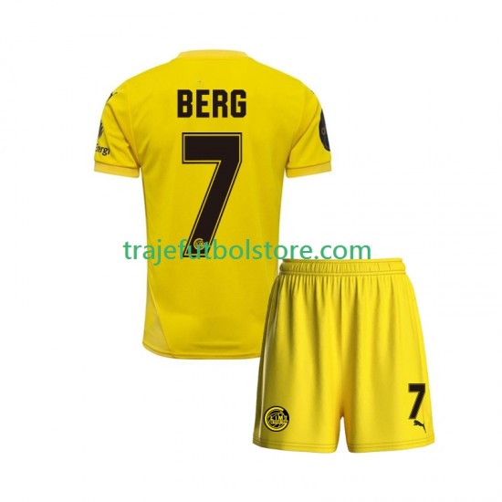 Camiseta 1ª FK Bodø/Glimt Patrick Berg 7 Niño 2025 Manga Corta
