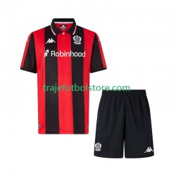 Camiseta 1ª OGC Nice Niño 2025-2026 Manga Corta