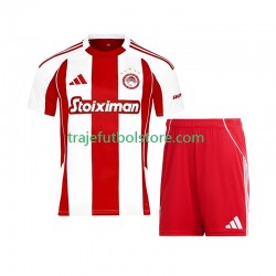 Camiseta 1ª Olympiacos Niño 2025-2026 Manga Corta