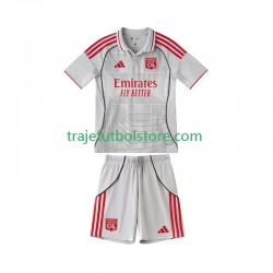 Camiseta 3ª Olympique de Lyon Niño 2025-2026 Manga Corta