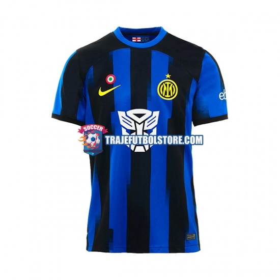 Camiseta 1ª AC Milan Transformers Hombre 2023-2024 Manga Corta