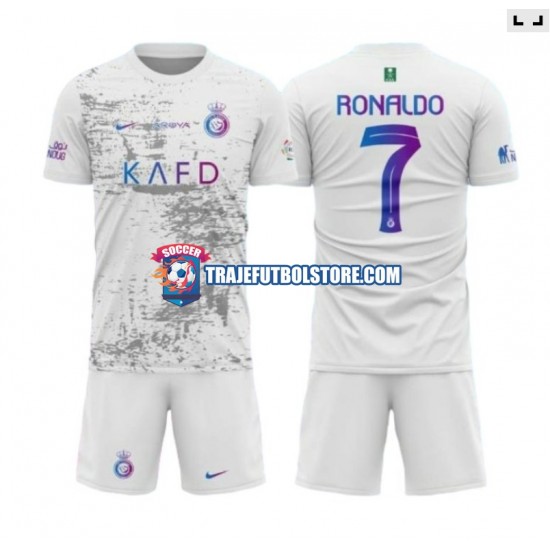Camiseta 3ª Al-Nassr Ronaldo 7 Niño 2023-2024 Manga Corta