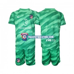 Camiseta 2ª Atlético Madrid Portero Niño verde 2023-2024 Manga Corta